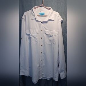 Sunday Afternoons White Button-Up Swim Coverup XXL